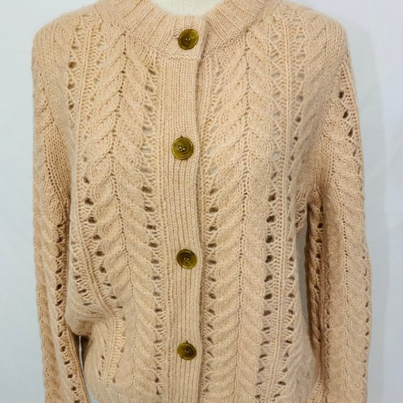 NWT POINT SUR J Crew Pointelle Knit Cardigan - Picture 8 of 13